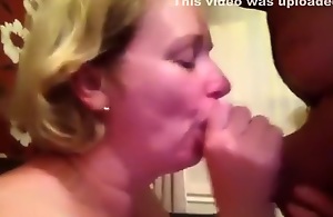 That was more cum than she expected and she starts