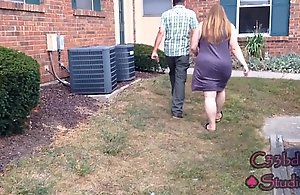 Busted neighbor's sickly wife catches me recording