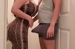 Big pest old woman coupled with heavy tits