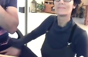 Real mom on webcam