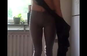 Teen Alongside Tight Jeans Undressing Themselves