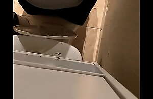 Aunt disregard toilet spycam sturggling