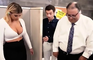 Used At Work - milf gets creampied