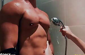 Known his big Pecs just about the shower increased