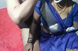 Blue Saree Tamil Village Wife Hard