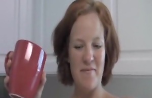 Great kitchen sex approximately older woman